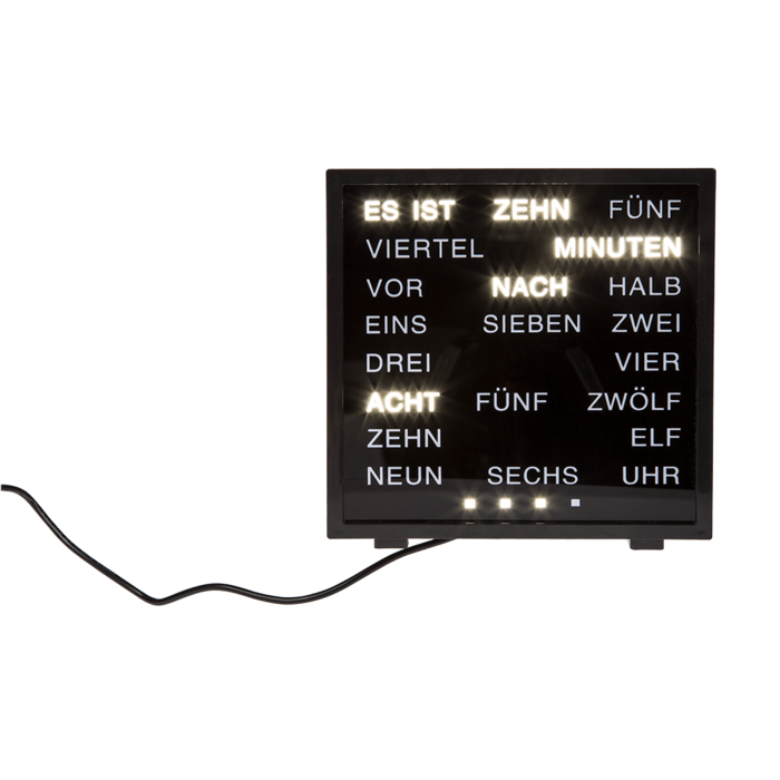 Clock with German words, - Image 4