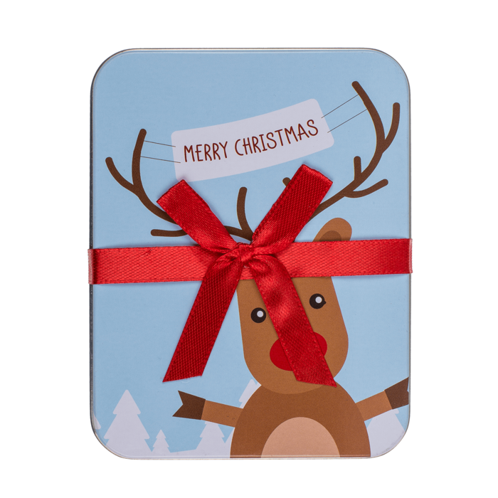 Metal gift box, Merry Christmas, - Image 4