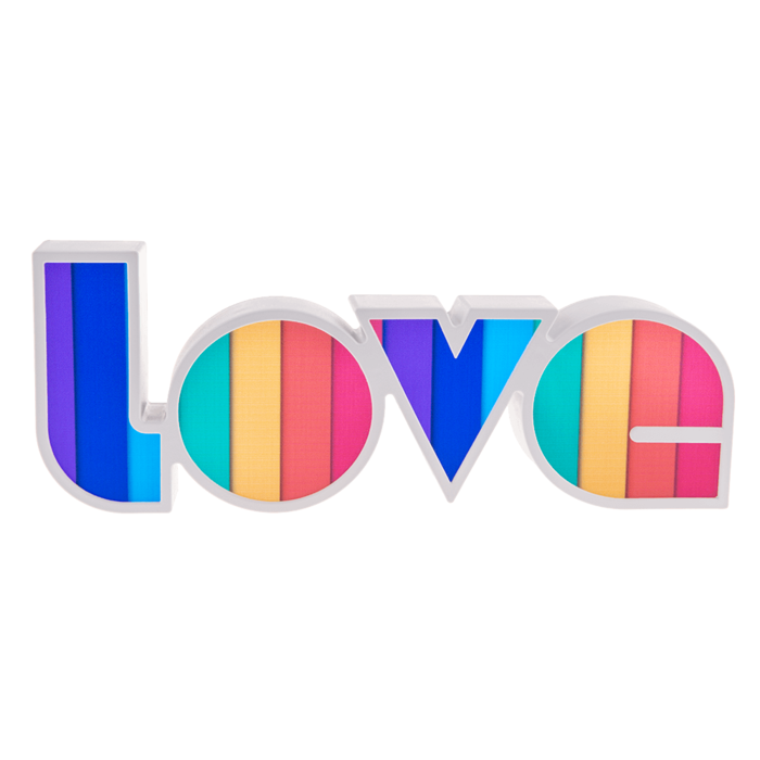 Light, Rainbow Love, ca. 36 x 13,5 cm, - Image 2