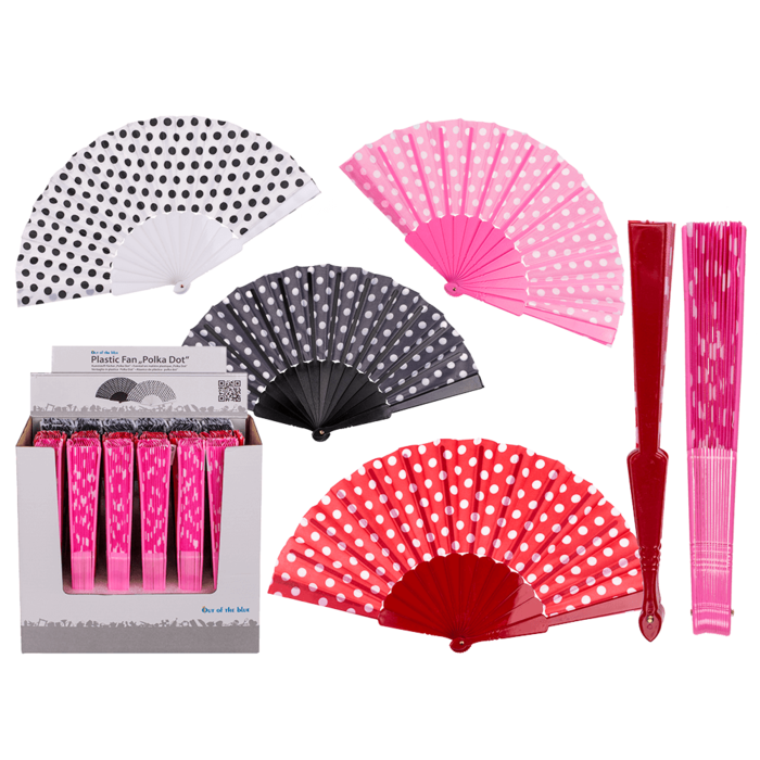 Fan, Spanish polka dot,