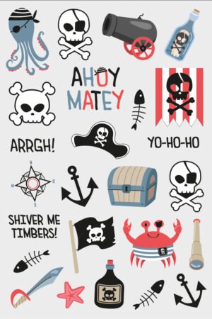 Tattoos - Pirate Party - 25 pieces
