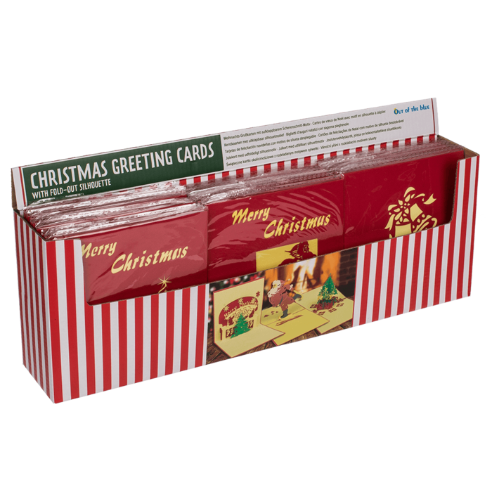 Christmas greeting cards with fold-out silhouette - Image 3