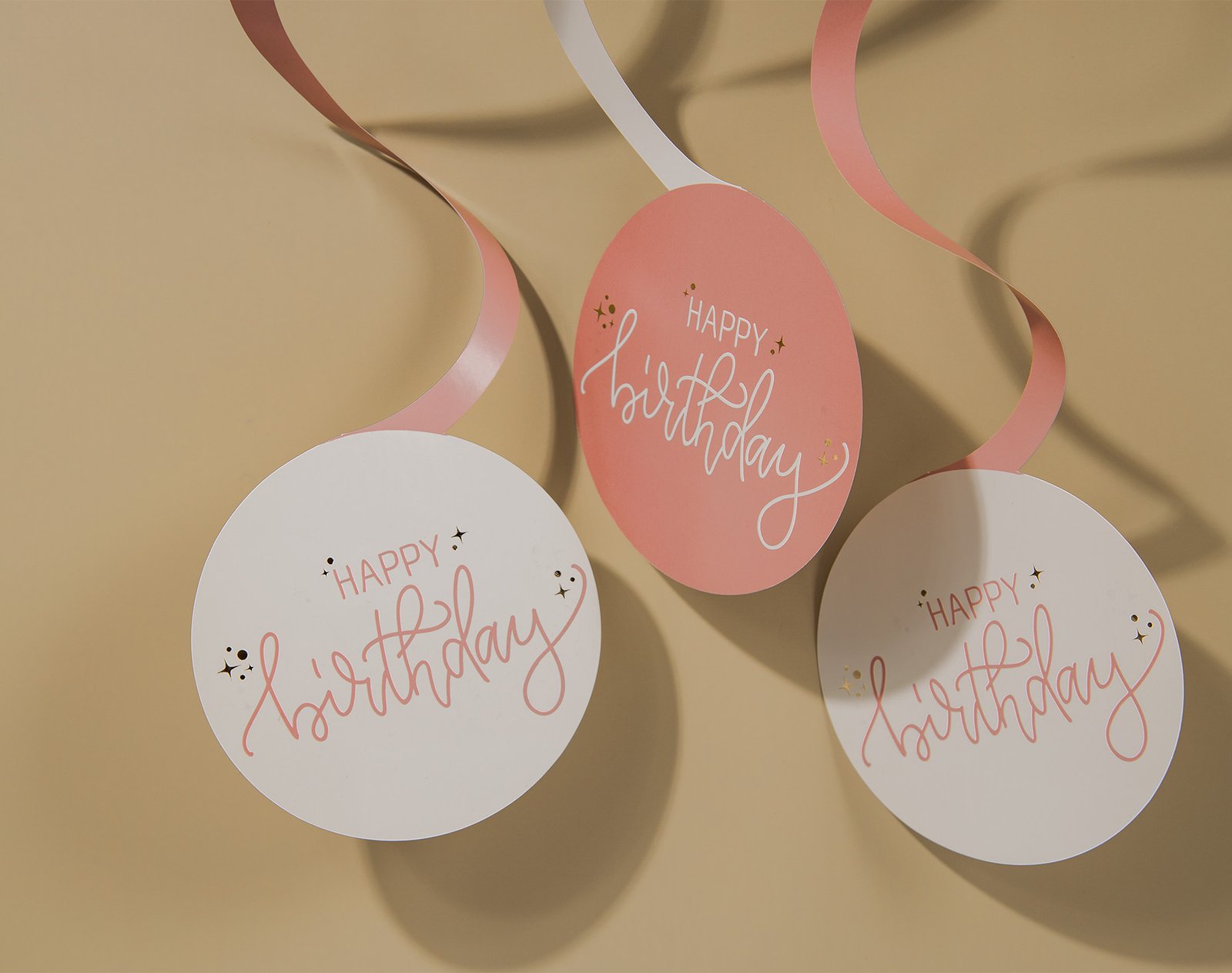Hanging Decoration - Crème Rose - 6 pieces - Image 2