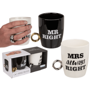 Ceramic mug, Mr Right & Mrs Always Right