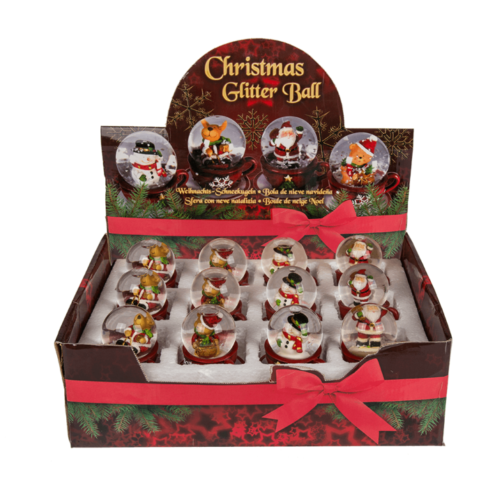 Polyresin snow globe, Christmas figurines, - Image 4