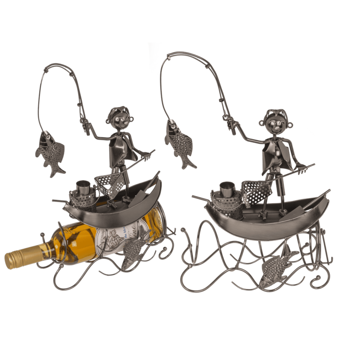 Metal bottle holder, Fisher,