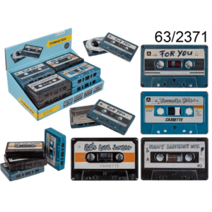 Metal storage box, Music cassette,