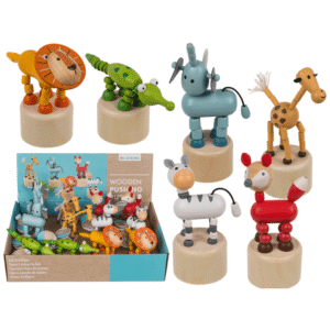 Wooden pushing puppet, animal