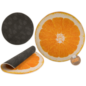 Deco Carpet, Orange, D.: ca. 80 cm,