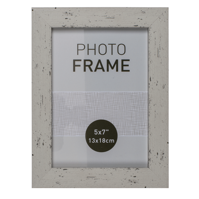 Pastel-Coloured Plastic Photo Frame in Wooden, - Image 3