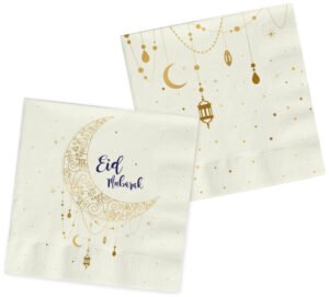 Napkins Eid Mubarak 33x33cm - 20 pieces