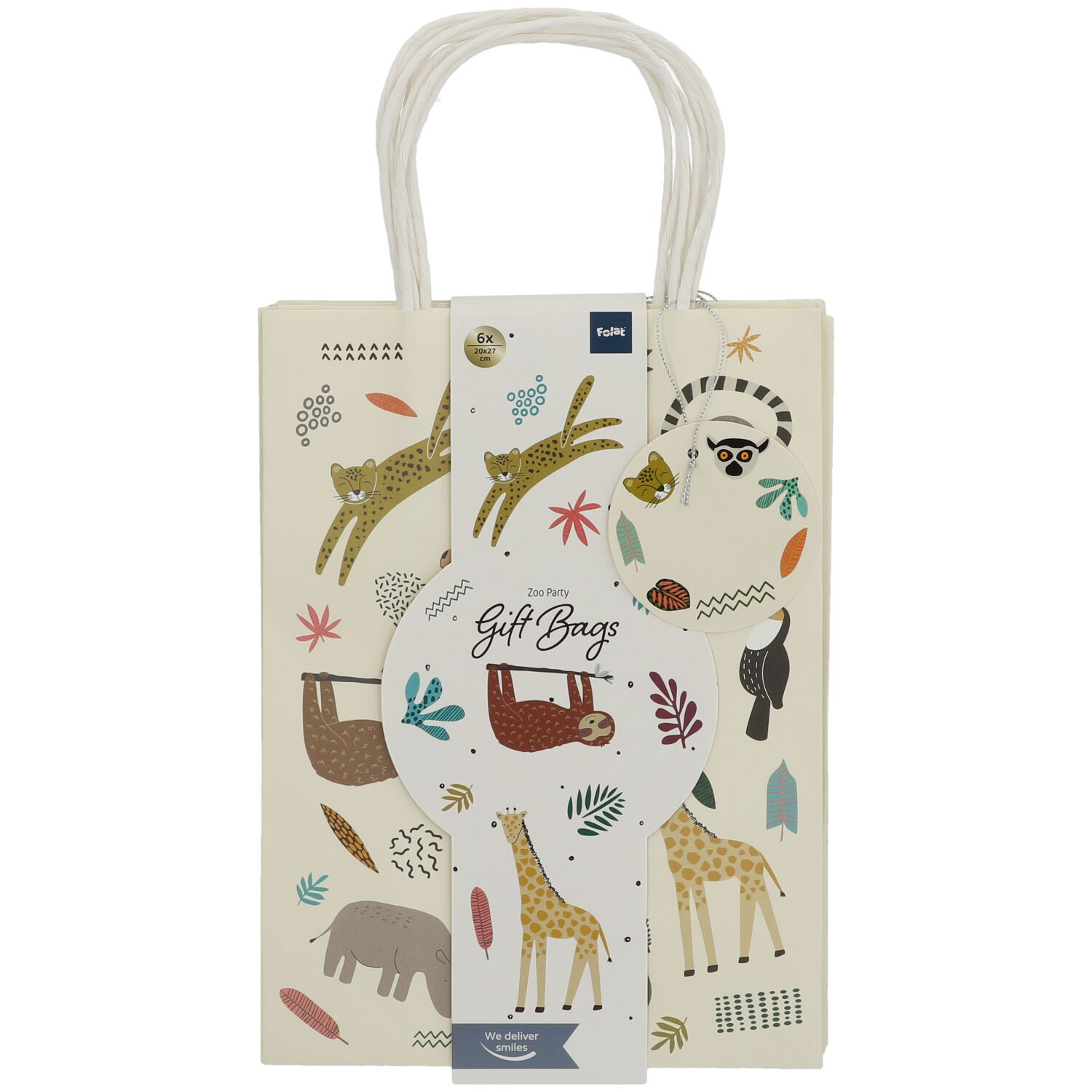Gift Bags Zoo Party - 6 pieces - Image 3