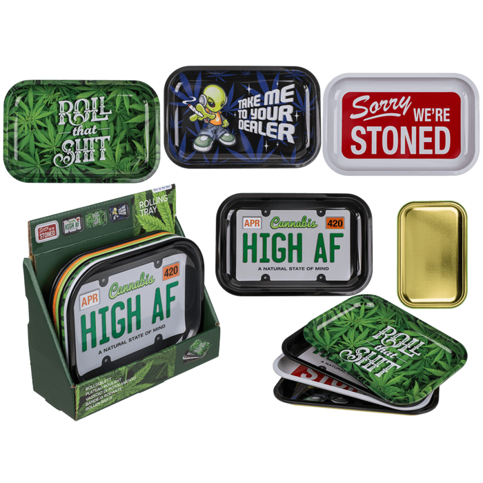 Rolling tray I, ca. 18 x 14 x 1,5 cm,