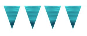 Bunting Garland Blue Metallic Mat - 6m