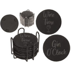 Slate coaster, with laser printing, - 220258#