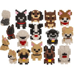 Construction blocks, Puppies,