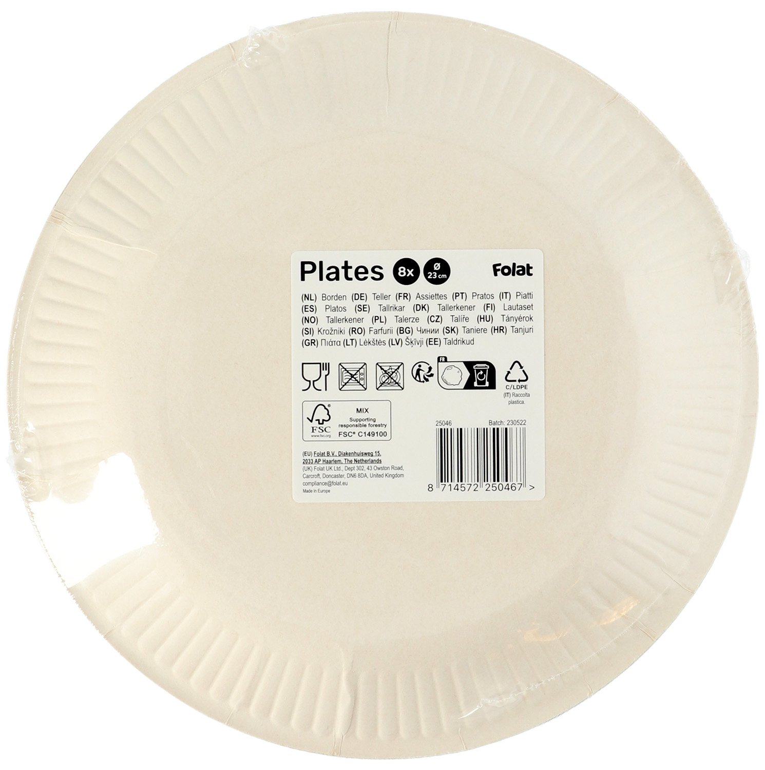 Paper Plates - Shining Glam - 23 cm - 8 pieces - Image 4