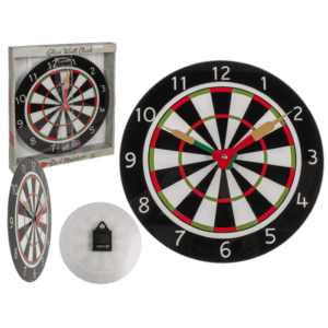 Glass-Wall clock, Dart Match, D:  30 cm,