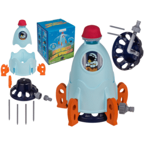 Flying Space Rocket Lawn Sprinkler, 33 cm.