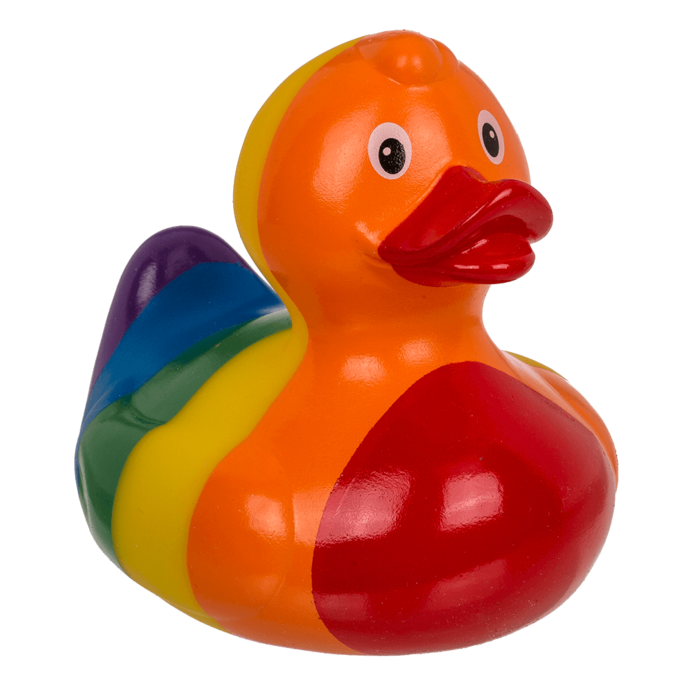 Rainbow Squeaking Duck, ca. 10,5 cm, - Image 2