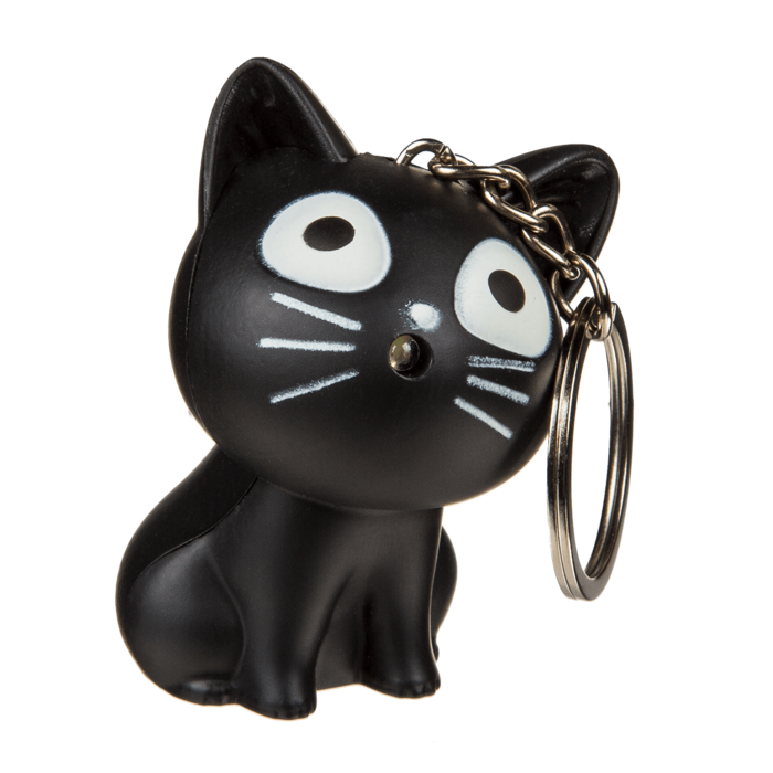 Metal Keychain - Cat with Animal Sound & LED - Image 3