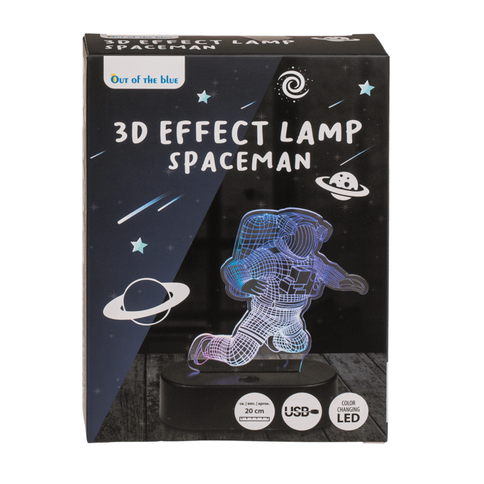 3D-Lamp, Spaceman, ca. 20 cm, with USB-cable - Image 3