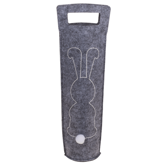 Felt Wine Bag, Easter Bunny, ca. 15 x 41 x 9 cm - Image 4
