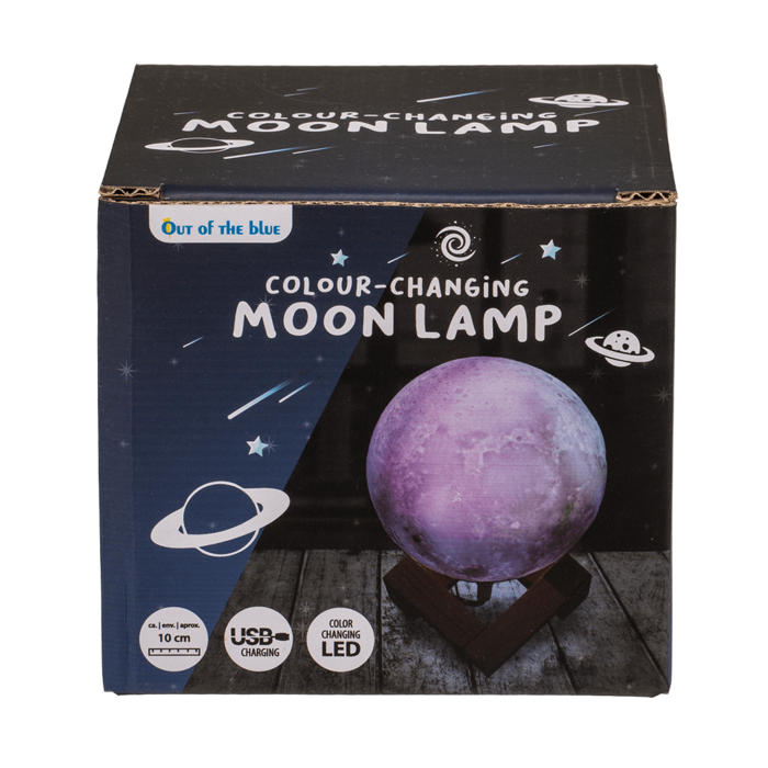 Color Changing Lamp, Moon, ca. 10 cm, - Image 2