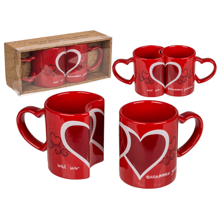 Double-mug, Weil wir zusammen gehören,