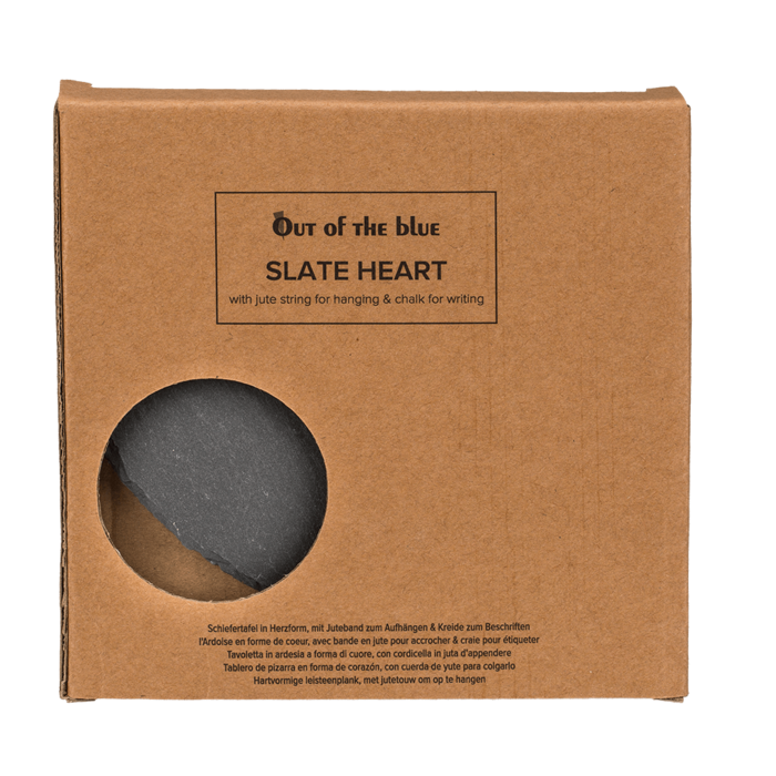Heart shaped slate board, - Image 2