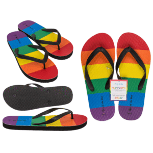 Flip Flops, Rainbow, Pride, Size 36/37