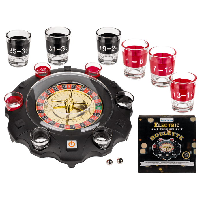 Electronic Drinking Game, Roulette with 6 glasses,
