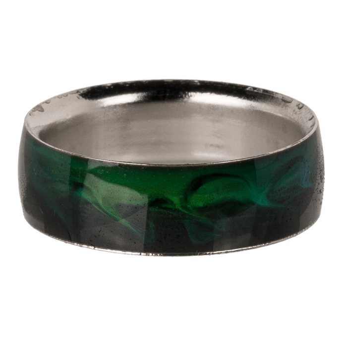 Stainless steel mood ring, Waves, - Image 3