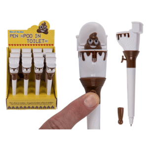 Pen, Poo in toilet,