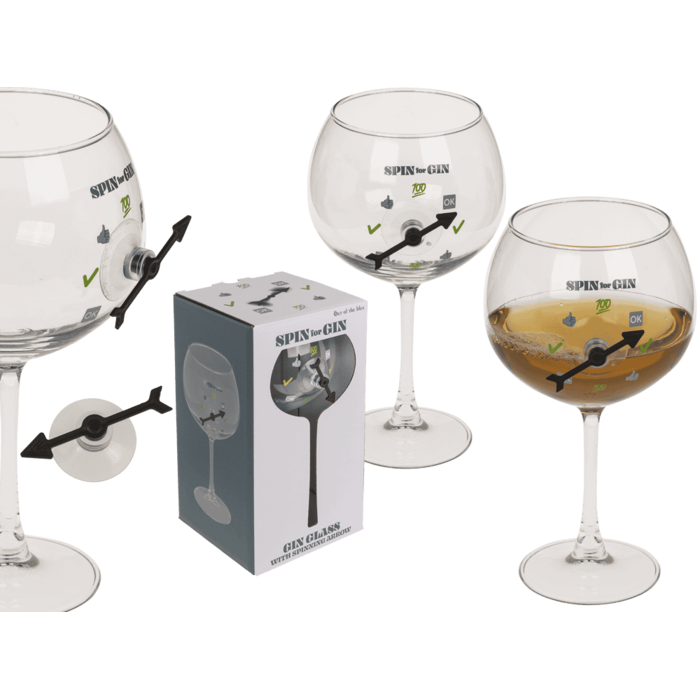 Gin glass with spinner for 730 ml, in gift box