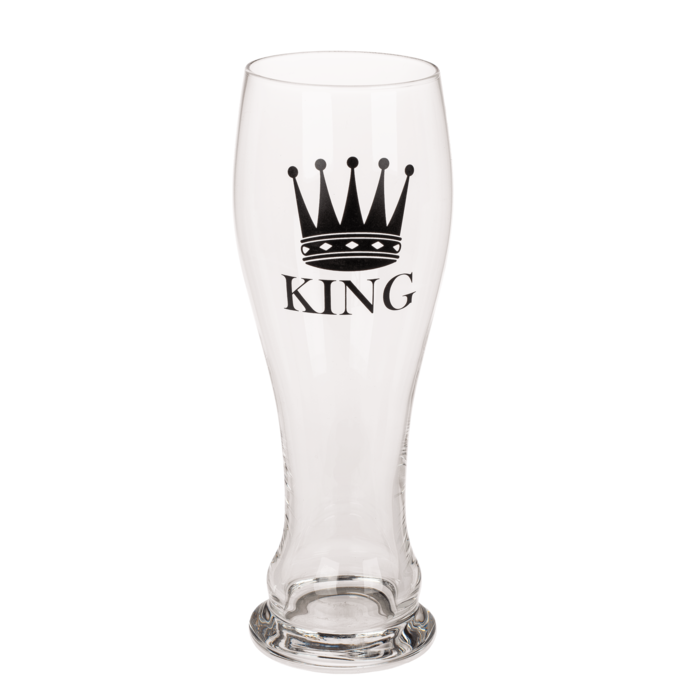 Drinking glass set, King & Queen, - Image 2