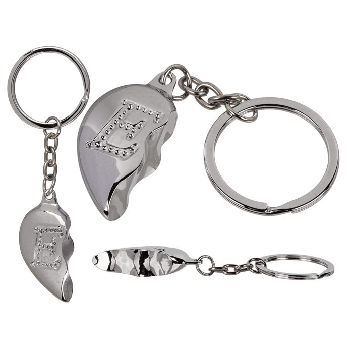 Metal Keychain, Broken Heart,