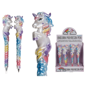 Polyresin pen, Unicorn,