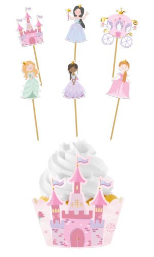 Cupcake Deco Set - Pretty Princess - 6 sets