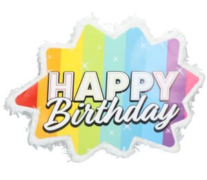 Pinata Star Rainbow Bday - 38x28cm