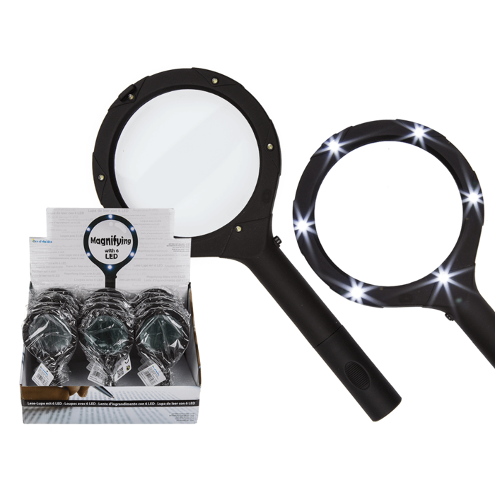 Magnifying Glass with 6 LED,