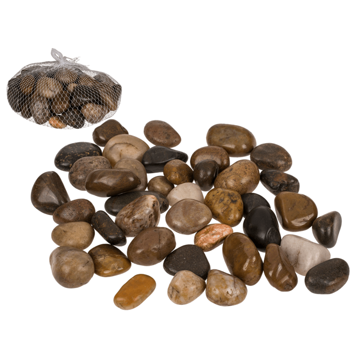Nature coloured decoration stones,