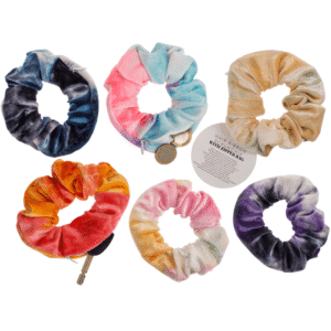 Textile Hair Ribbon, Scrunchie with Zipper Bag, - 76/0437#
