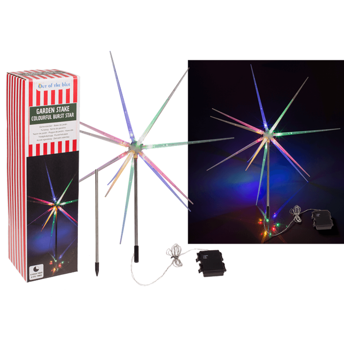 Garden Stake Colourful BurstStar Outdoor/Lawn Light