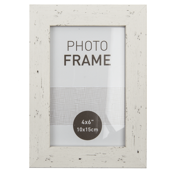 Pastel coloured plastic photo frame in wooden, - Image 4