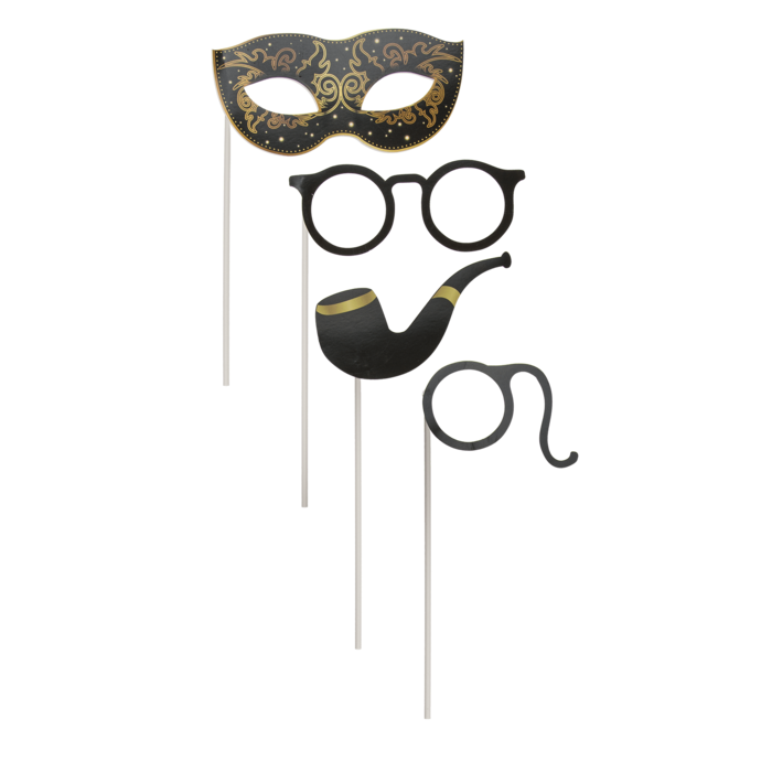 Party photo accessories on stick, - Image 2