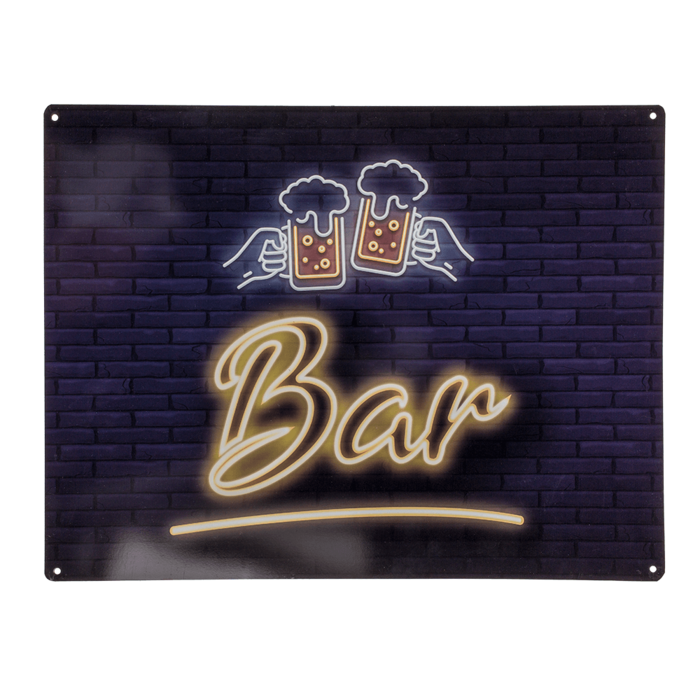 Metal sign, Bar, approx. 30 x 40 cm - Image 2
