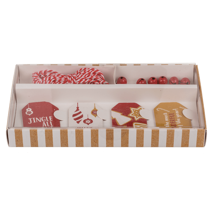 Gift tags, Natural red, including 6 Glöckchen - Image 3