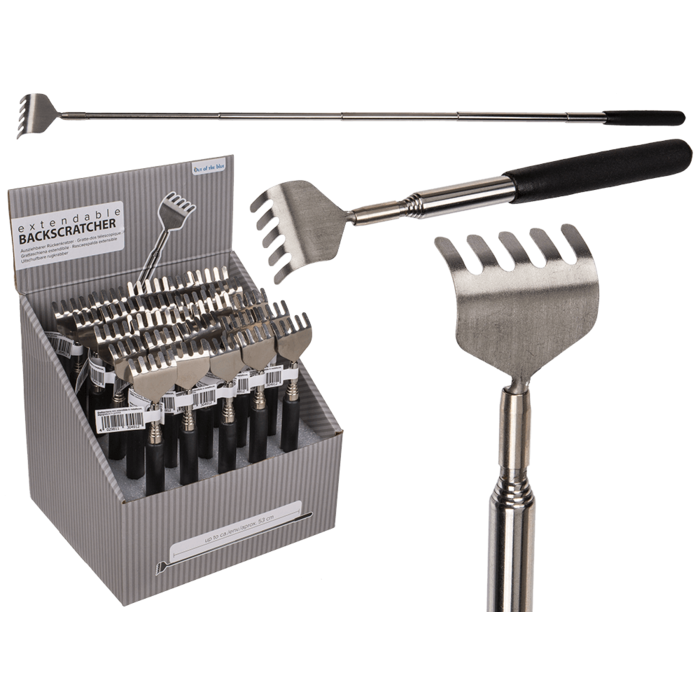 Extendable mini metal back scratcher,