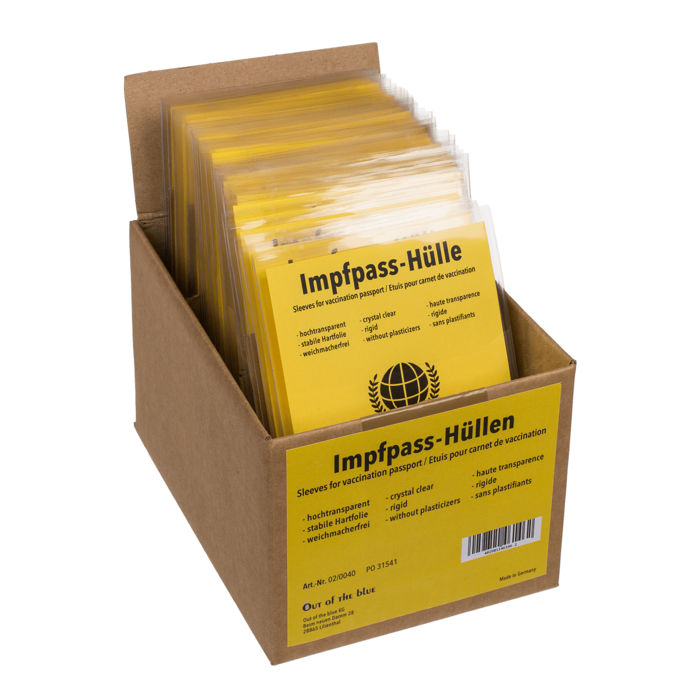 Sleeves for vaccination passport, ca. 98 x 139 mm, - Image 3